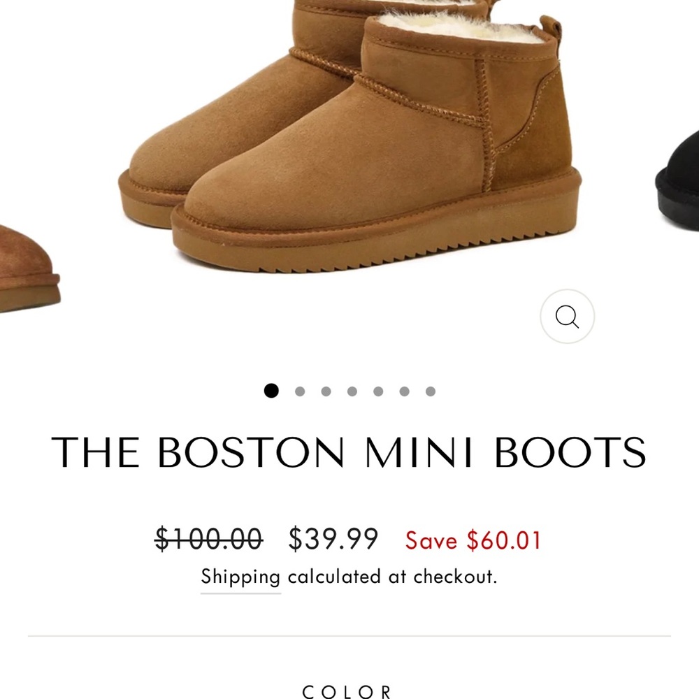 The Boston mini boot size 39 fits like an eight women’s brand new
